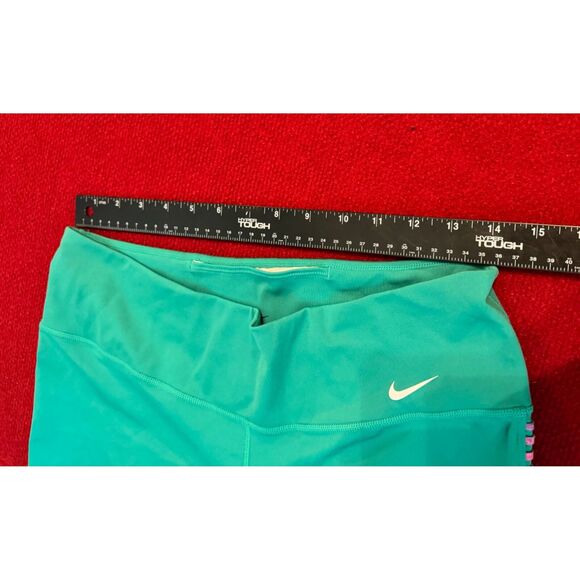 Nike Women's Dri-Fit Compression Shorts Teal Green Size L - Picture 4 of 11